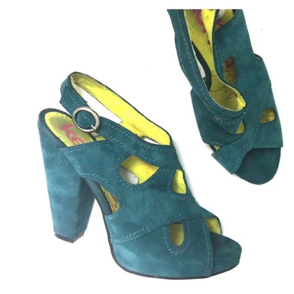 Kensie Girl Natalie Suede Heel in Deep Sea 9